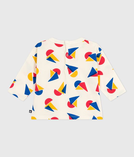 Camiseta de algodón de manga larga con estampado de barcos para bebé MILK/ MULTICO