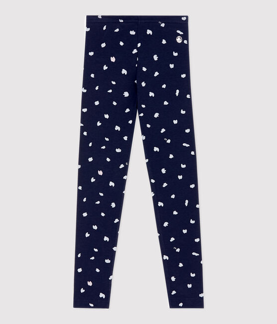Leggings de punto de elastano de niña azul SMOKING/blanco MULTICO