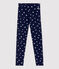 Leggings de punto de elastano de niña azul SMOKING/blanco MULTICO