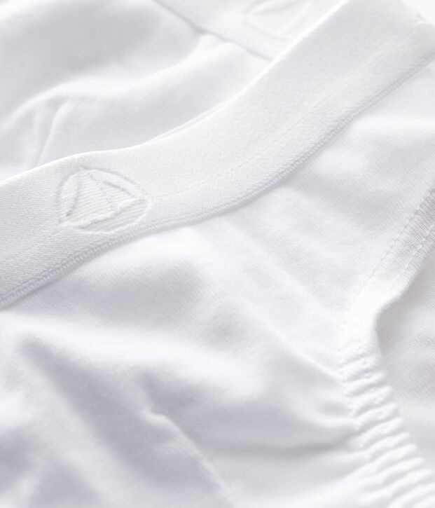 Juego de 2 slips blancos de algod&oacute;n para ni&ntilde;o multicolor