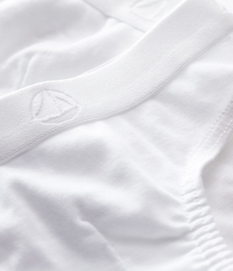 Juego de 2 slips blancos de ni&ntilde;o de algod&oacute;n org&aacute;nico multicolor