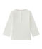 Camiseta de bebé niño liso blanco MARSHMALLOW