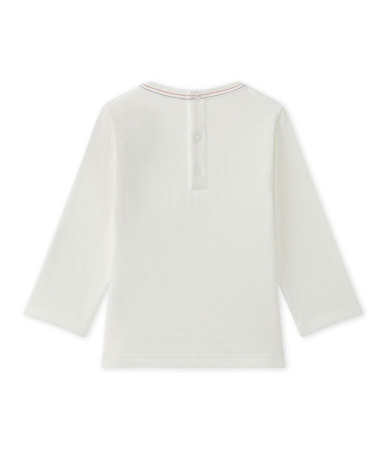 Camiseta de beb&eacute; ni&ntilde;o liso blanco