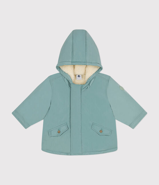 Parka de poliéster para bebé verde PAUL