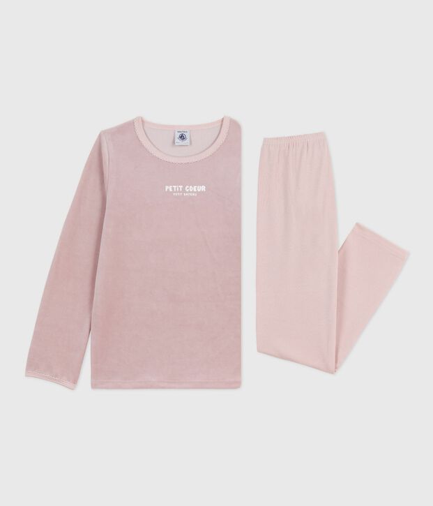 Pyjama en velours enfant rosa/multicolor