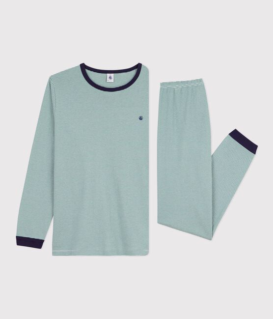 Pijama infantil de algodón a rayas ESTRAGON/ MARSHMALLOW