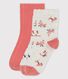 Juego de 2 pares de calcetines de niña