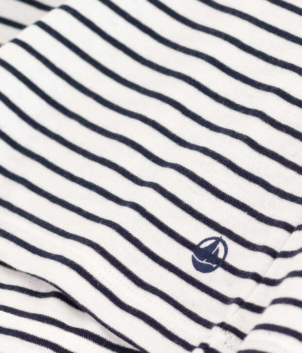 Camiseta La Ic&oacute;nica de algod&oacute;n a rayas para mujer blanco/azul