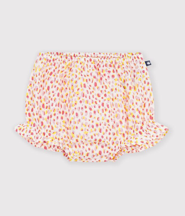 Pololo de algod&oacute;n estampado para beb&eacute; blanco/multicolor