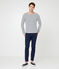 Jersey marinero icónico para hombre beige COQUILLE/azul SMOKING