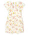 Mono corto estampado para bebé niña blanco MARSHMALLOW/blanco MULTICO