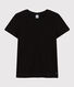 Camiseta LA RECTA de algodón con cuello redondo para mujer