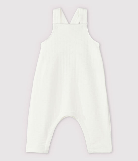Peto blanco de bebé en tejido tubular de algodón ecológico blanco MARSHMALLOW