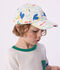 Sombrero infantil de algod&oacute;n con estampado de palmeras crudo/multicolor