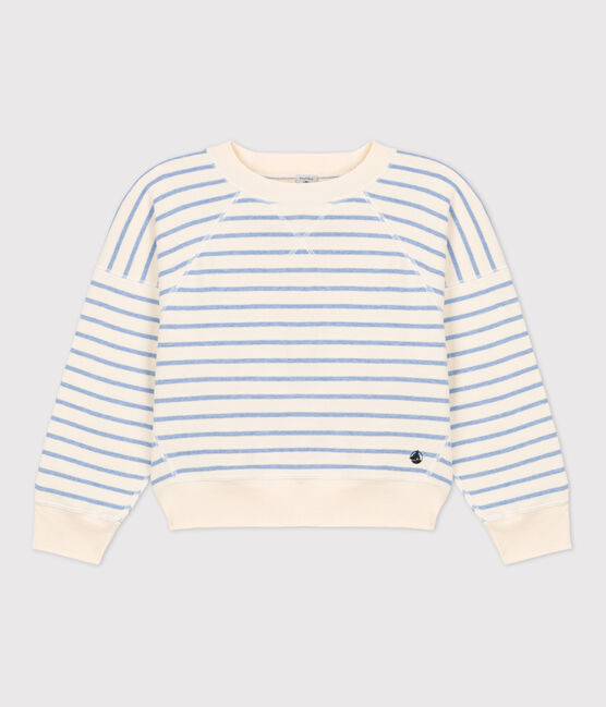 Sudadera de algodón de niña/niño blanco AVALANCHE/ SKY CHINE