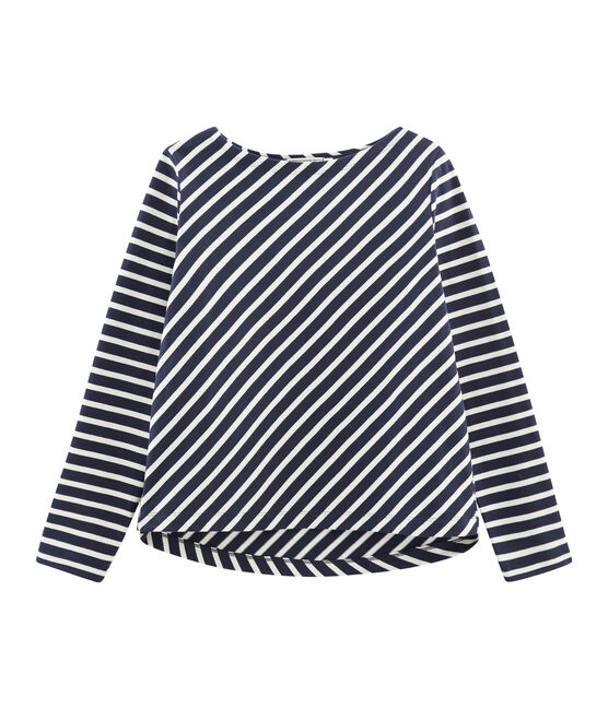 Marinera gráfica para mujer azul SMOKING/beige COQUILLE