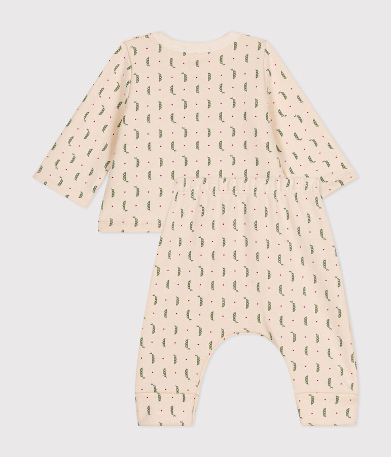 Conjunto de 2 piezas de mulet&oacute;n para beb&eacute; crudo/multicolor