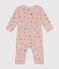 Pijama sin pies de algodón con estampado para bebé rosa SALINE/blanco MULTICO