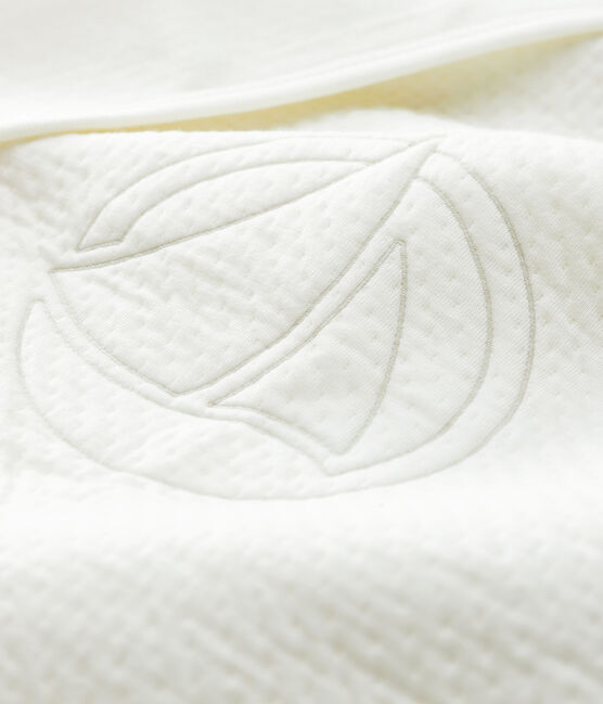 Mantita de bebé de tejido tubular de algodón ecológico blanco MARSHMALLOW