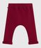 Pantalón liso de algodón suave y cálido para bebé AMARANTE