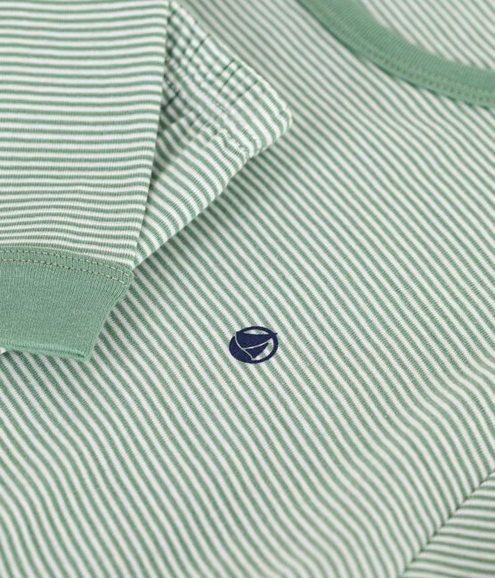 Pijama infantil de algodón a rayas SAULE/ MARSHMALLOW