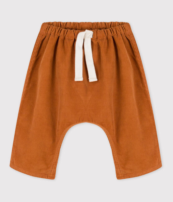 Pantalón de bebé de pana marron ECUREUIL
