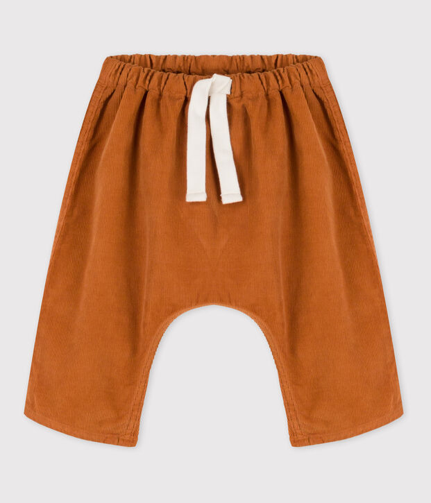 Pantal&oacute;n de beb&eacute; de pana marron