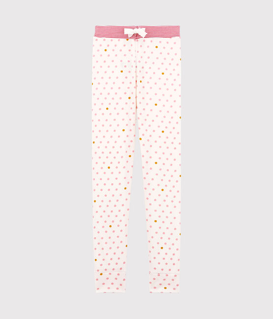 Pantalón de pijama para niña blanco MARSHMALLOW/blanco MULTICO