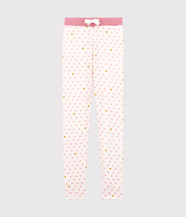 Pantal&oacute;n de pijama para ni&ntilde;a blanco/multicolor