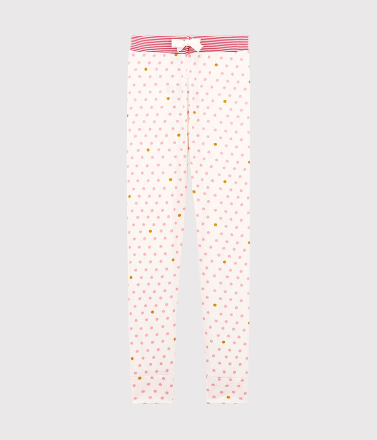 Pantal&oacute;n de pijama para ni&ntilde;a blanco/multicolor
