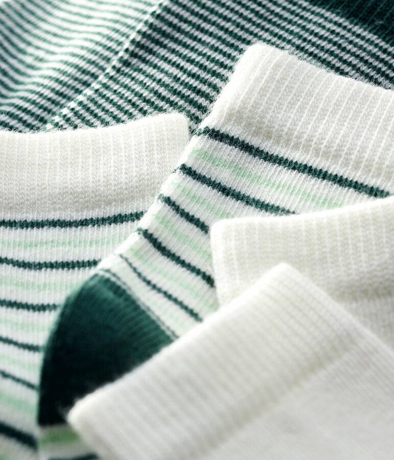 Lote de 3 pares de calcetines de beb&eacute; ni&ntilde;o multicolor