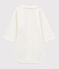 Body con cuello bordado de bebé de algodón biológico blanco MARSHMALLOW