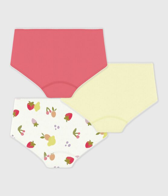 Juego de culottes infantiles de algodón con estampado de frutas variante 1