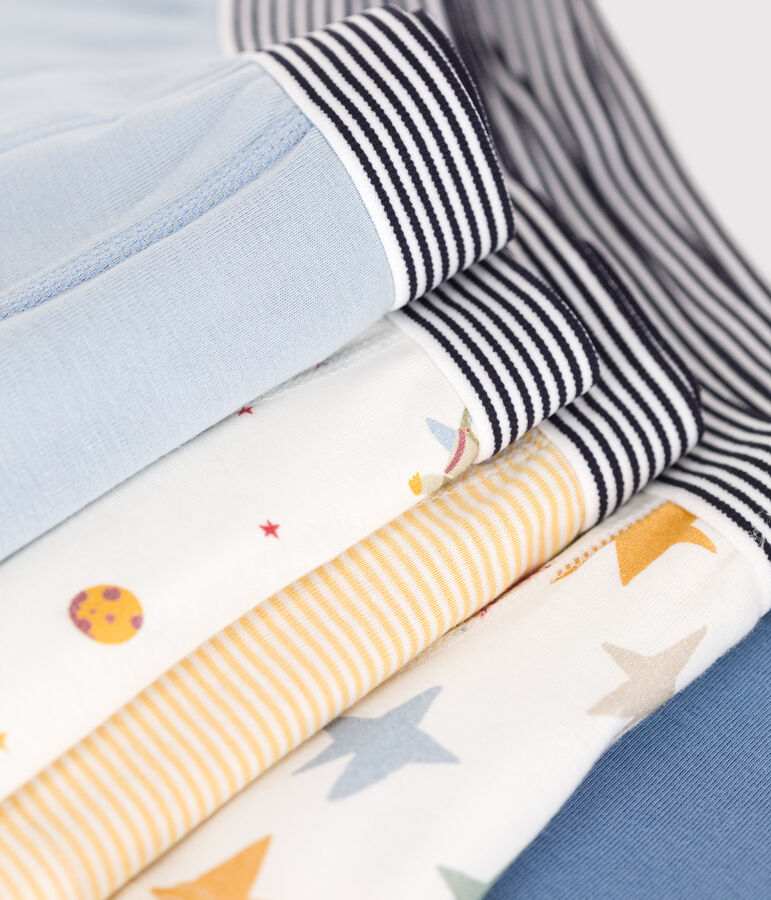 Juego de 5 b&oacute;xeres infantiles de algod&oacute;n con motivo espacial multicolor