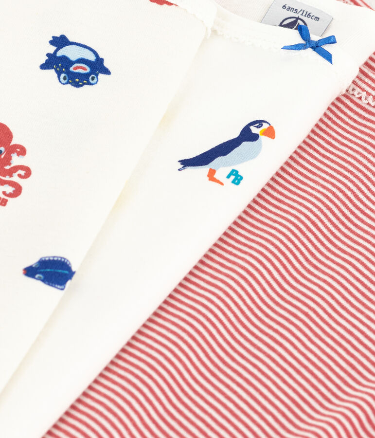 Juego de 3 camisetas de tirantes de algod&oacute;n para ni&ntilde;a multicolor