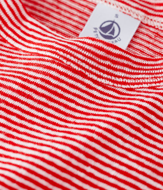 Camiseta L'ICONIQUE de lino de mujer rojo PEPS/rosa ECUME