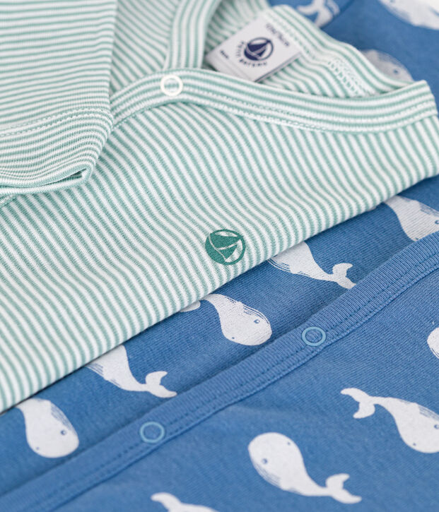 Juego de 2 pijamas de algod&oacute;n para beb&eacute; multicolor