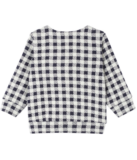 Cardigan para bebé niña a cuadros vichy azul SMOKING/beige COQUILLE
