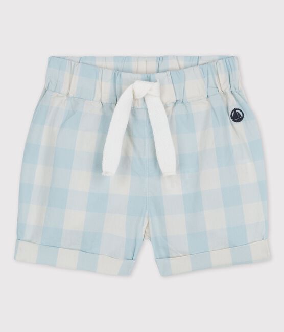 «Shorts» de popelina de Vichy de bebé BOLDAIR/ MARSHMALLOW