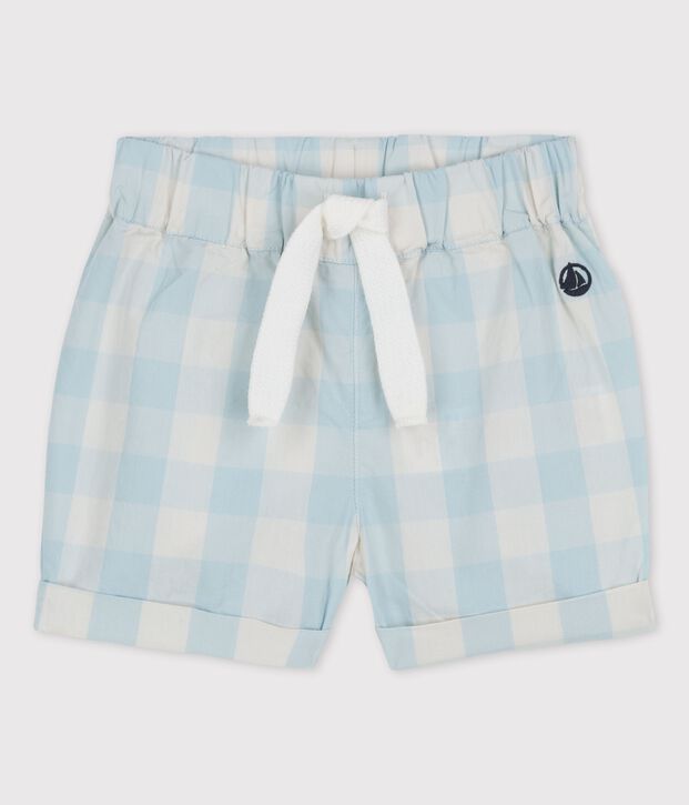 Shorts de popelina de Vichy de beb&eacute; BOLDAIR/blanco
