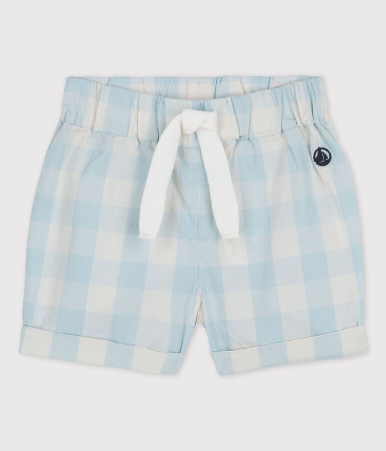 Shorts de popelina de Vichy de beb&eacute; BOLDAIR/blanco