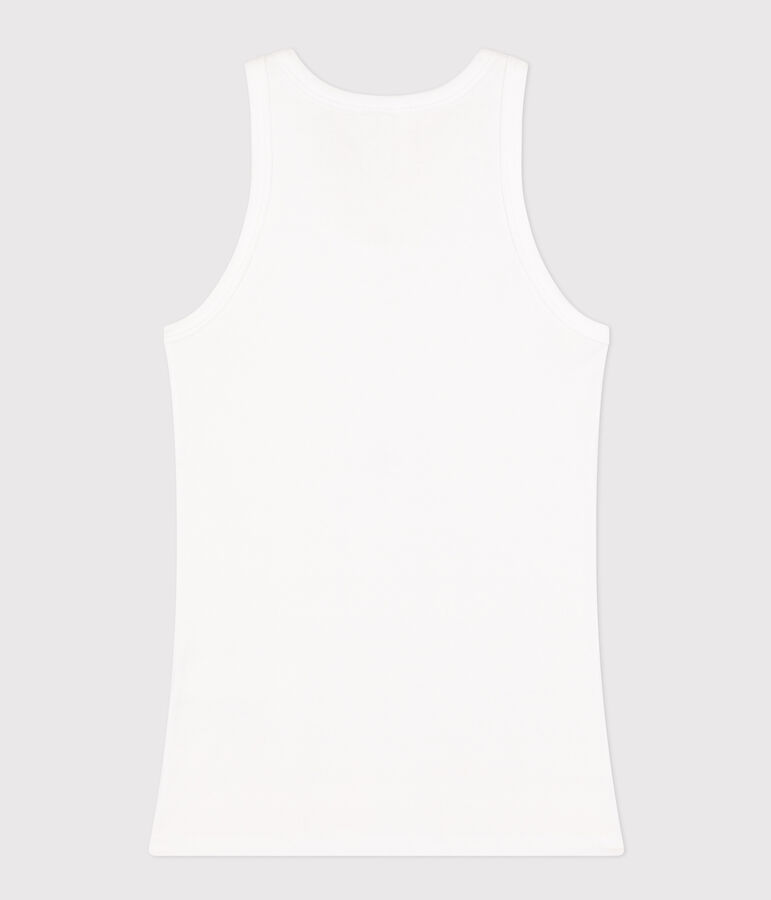 Camiseta de tirantes L'ICONIQUE de algod&oacute;n biol&oacute;gico de mujer blanco ECUME