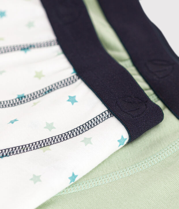 Juego de 2 b&oacute;xers de ni&ntilde;o de algod&oacute;n multicolor