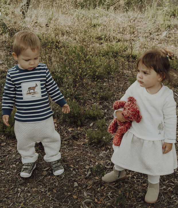 Mono largo Petit Bateau x Deyrolle azul/multicolor