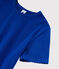 Camiseta de cuello redondo emblemática de algodón de mujer azul SURF