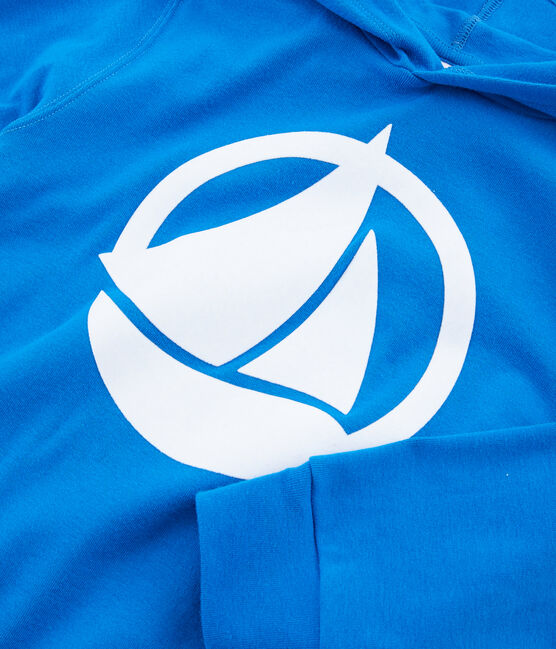 Sudadera infantil con capucha azul RIYADH
