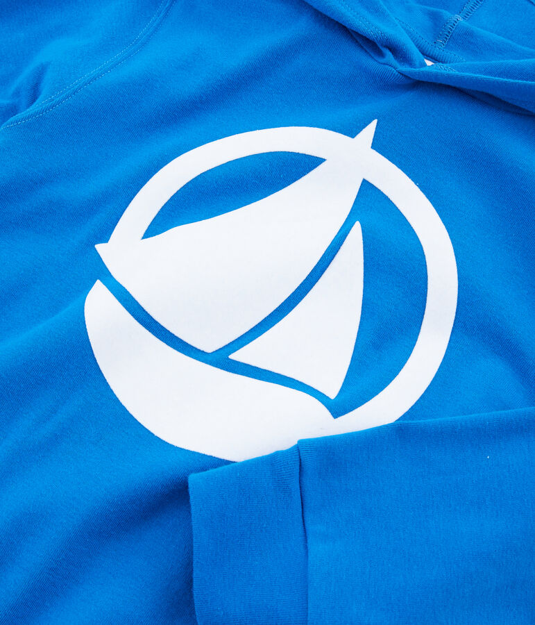 Sudadera infantil con capucha azul