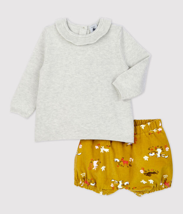 Conjunto de dos piezas de beb&eacute;. multicolor
