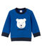 Sudadera de muletón para bebé niño azul LIMOGES
