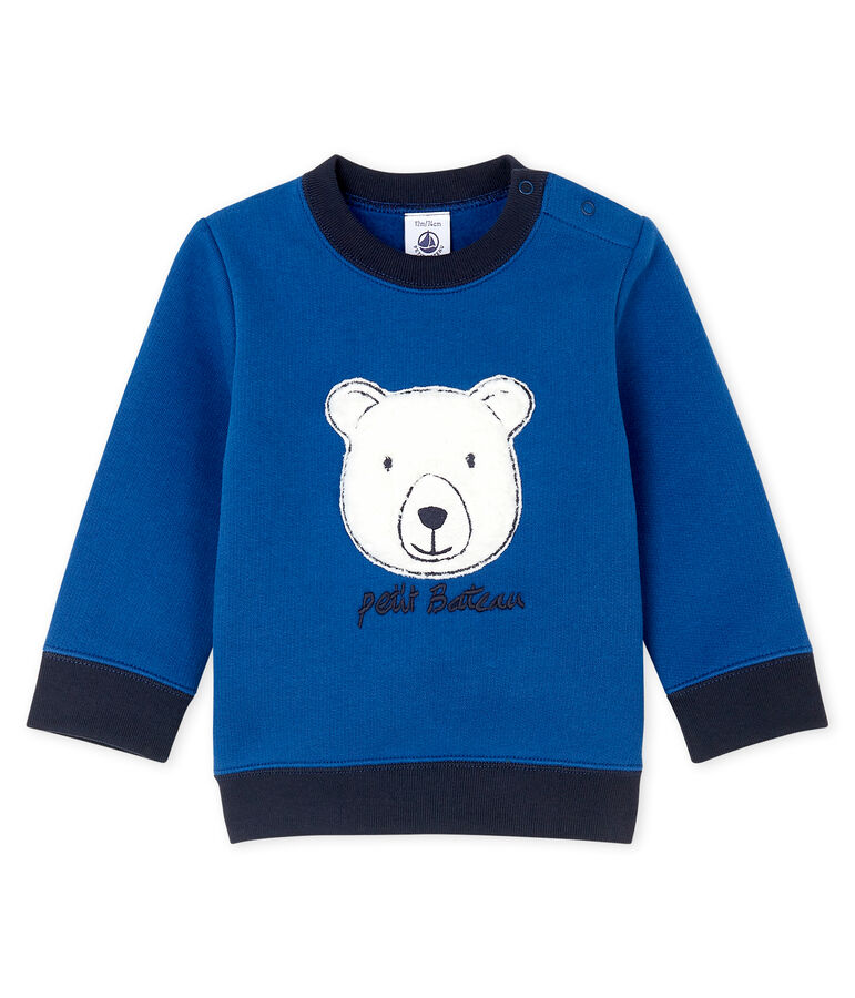 Sudadera de mulet&oacute;n para beb&eacute; ni&ntilde;o azul
